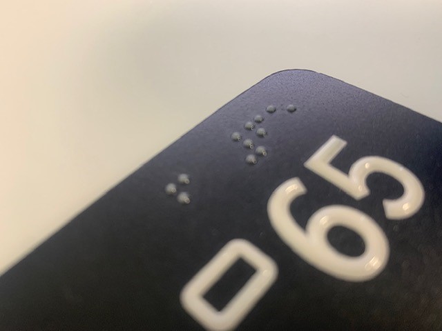 Signalétique Braille