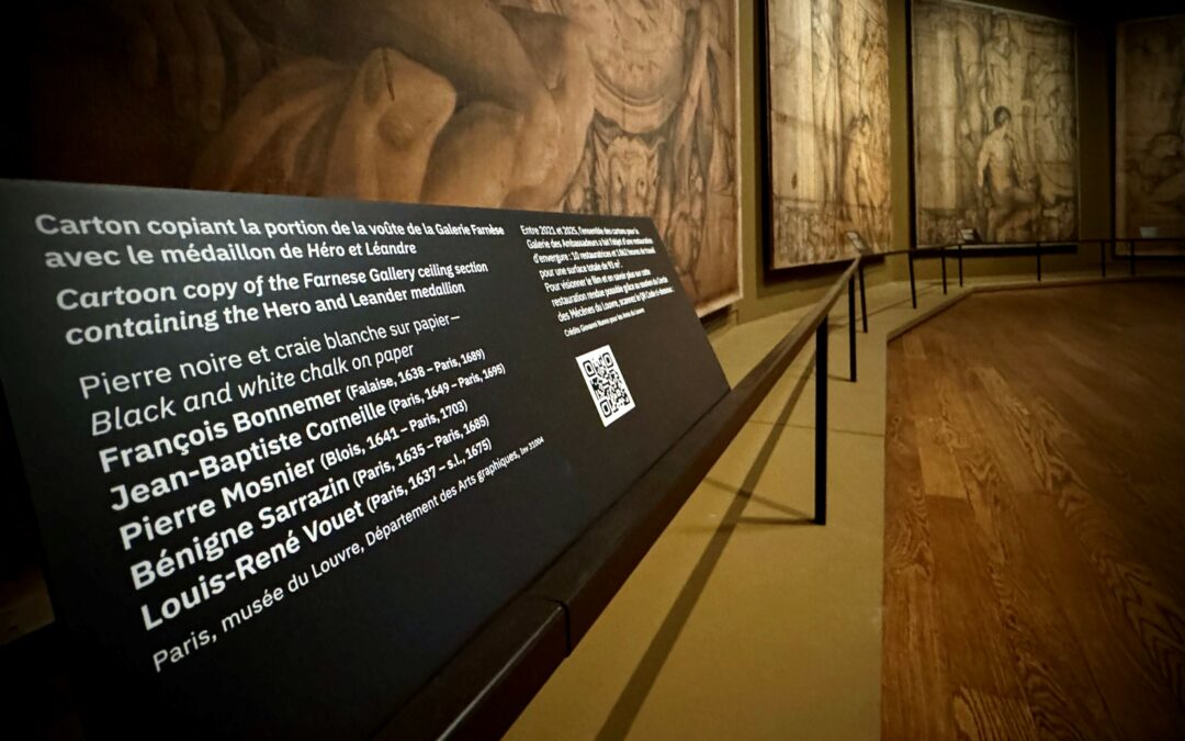 Signalétique muséale : « Dessins des Carrache » au Musée du Louvre
